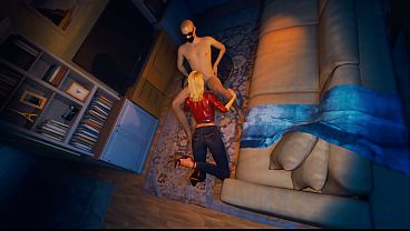 3D Art footjob, blowjob and anal